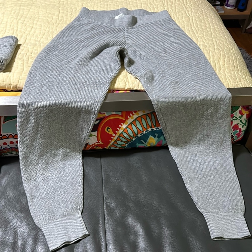 Haven Well Within sweatsuit. Gray long hoodie,banded waist and ankle pants XS